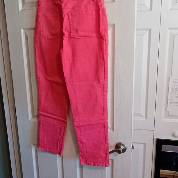 Gloria Vanderbilt Amanda Sz 10, Pink, Hi Rise Pants, NWOT, 5 Pockets, Denim - Picture 2 of 5